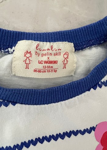 LC Waikiki Nakışlı Çiçekli Kız Bebek Kısa Kollu Takım