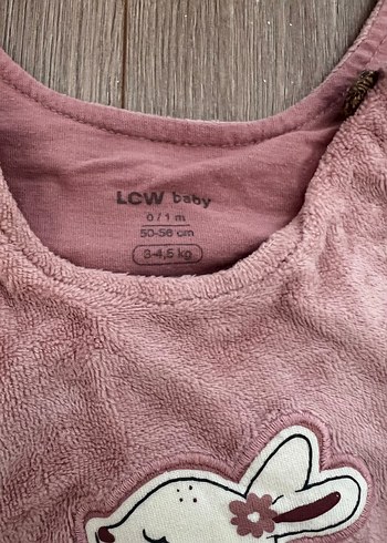 LC Waikiki Pembe Örgü Kız Bebek Tulum