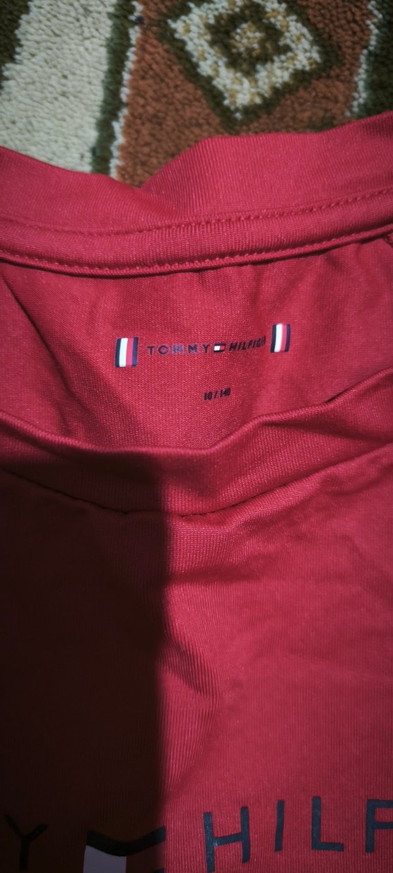 Tommy Hilfiger Kırmızı Erkek uzun kollu t-shirt - Görsel 2