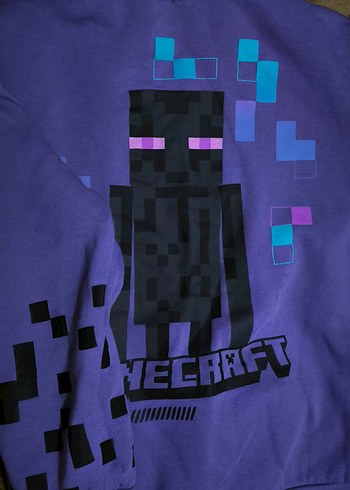 Erkek Çocuk Mor Baskılı Uzun Kollu Sweatshirt - Görsel 3