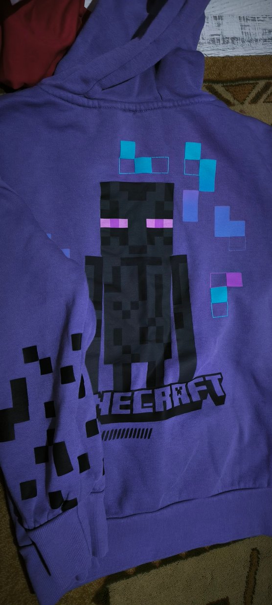 Erkek Çocuk Mor Baskılı Uzun Kollu Sweatshirt - Görsel 3