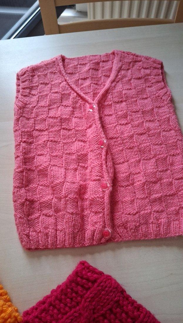 Renkli Örgü Kız Panço Püsküllü - Görsel 3