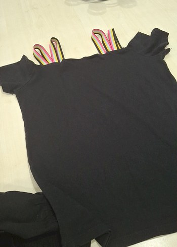 10 yaş penye siyah şort tişört - Görsel 5