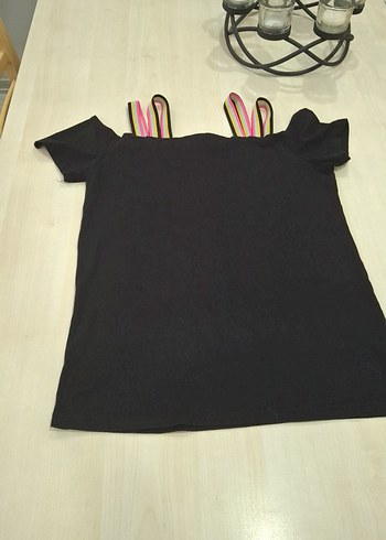 10 yaş penye siyah şort tişört - Görsel 4