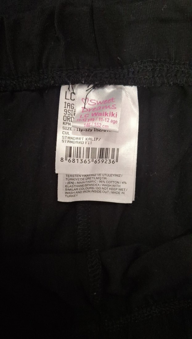 10 yaş penye siyah şort tişört - Görsel 3