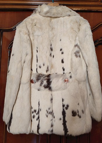 36 Beden Vintage Tavşan Kürk Orijinal