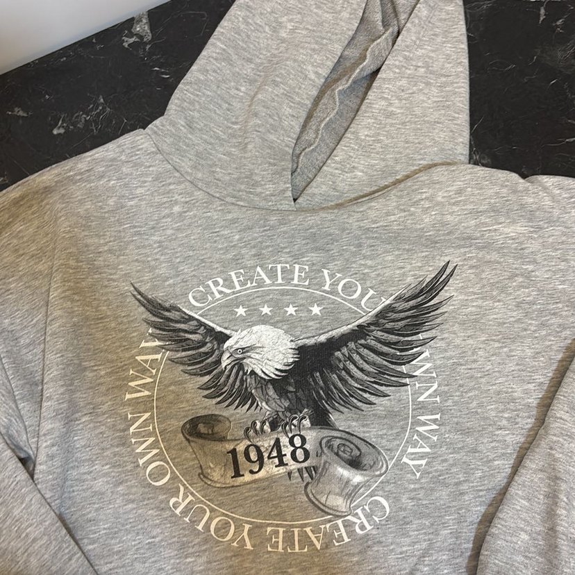 Kapüsonlu oversize sweat - Görsel 4