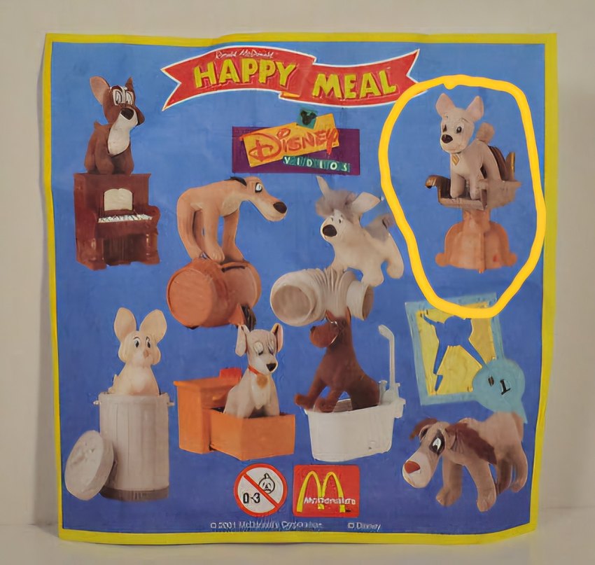 Lady and Tramp McDonald's 2001 Aksesuar - Görsel 5