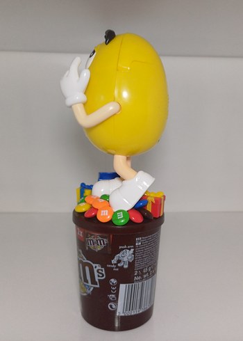 Sarı M&M Dispenser Figür Vintage