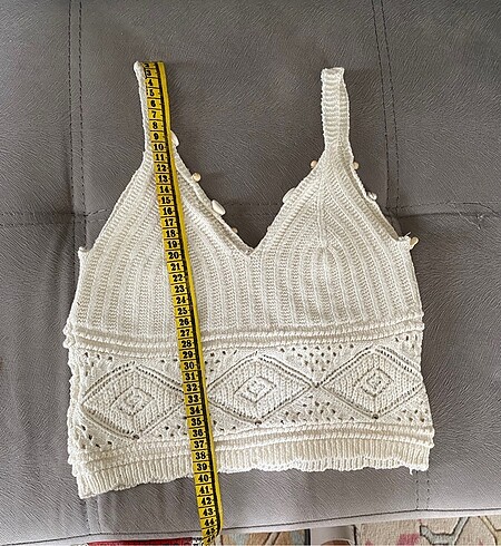 xs Beden ten rengi Renk El örgüsü crop
