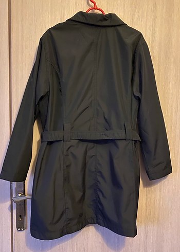 Siyah Midi Kemerli Kadın Trençkot - Görsel 3