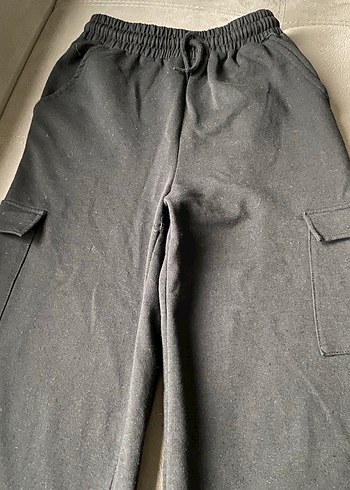 Yandan cepli siyah eşofman altı - Görsel 2