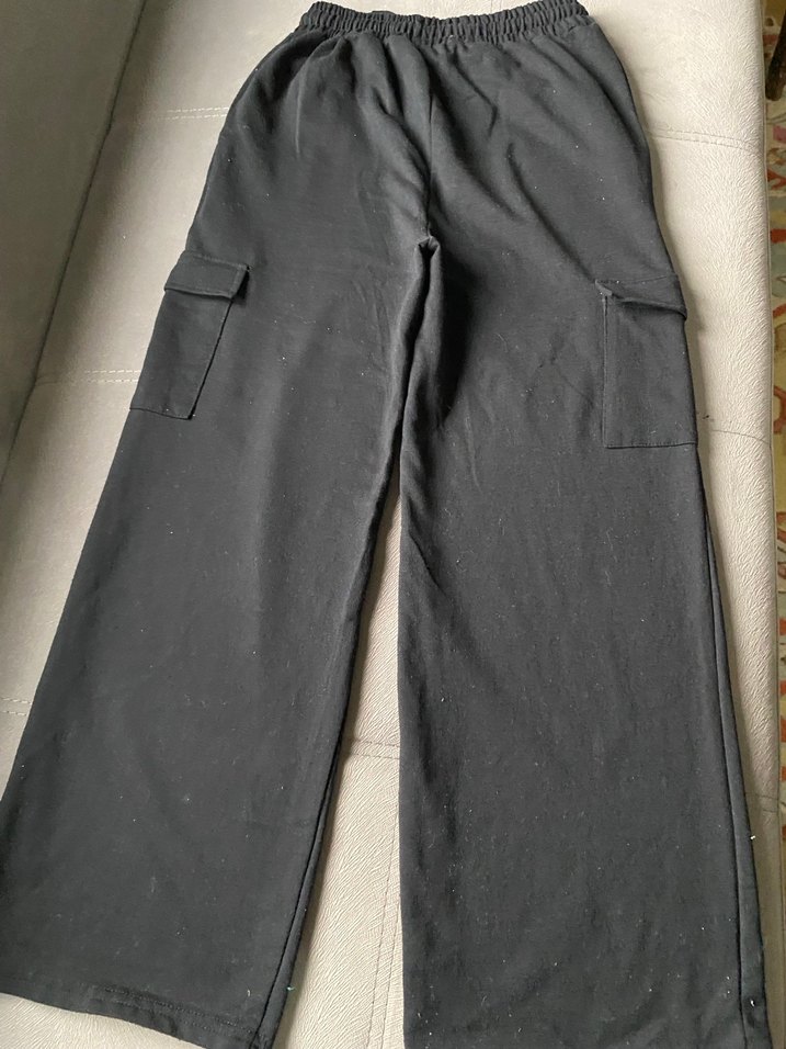 Yandan cepli siyah eşofman altı - Görsel 4