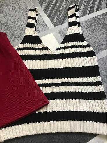 m Beden iki adet crop