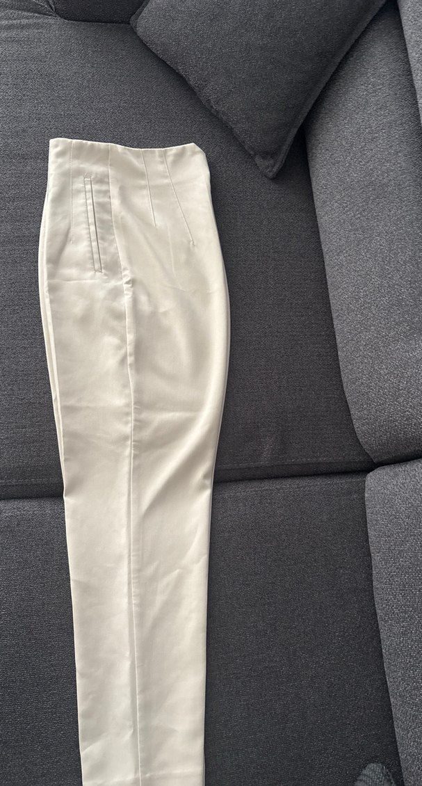 Bej Kadın Midi Kumaş Pantolon - Görsel 2