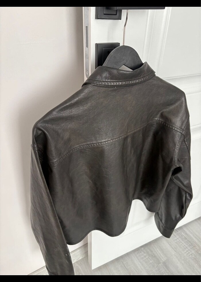 Twist deri ceket - Görsel 3