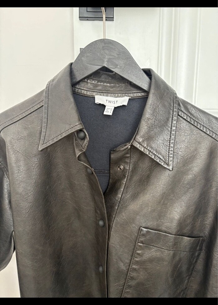 Twist deri ceket - Görsel 2