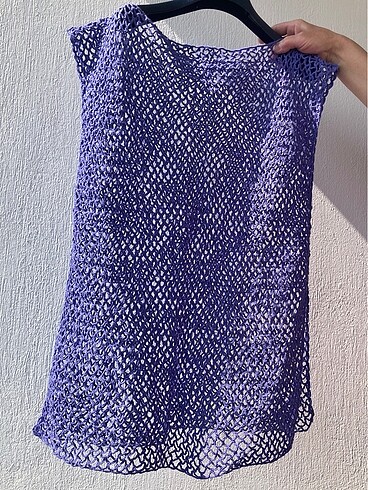 ÖRGÜ PLAJ ELBİSESİ EL İŞİ - Görsel 2