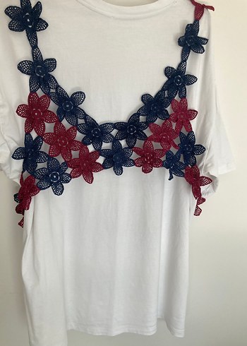 Çiçek Dantel Detaylı Bohem Kadın CROP