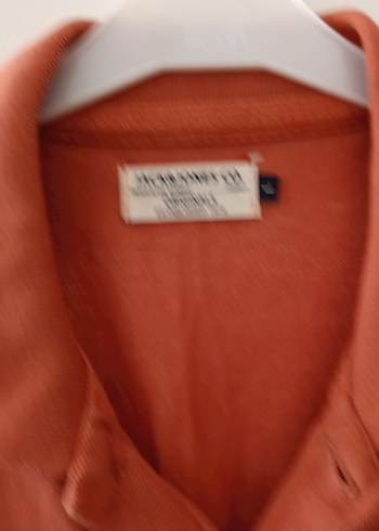 Jack and Jones Erkek Koyu Bej Süet Polo Tişört L beden - Görsel 2