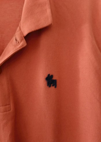 Jack and Jones Erkek Koyu Bej Süet Polo Tişört L beden - Görsel 3