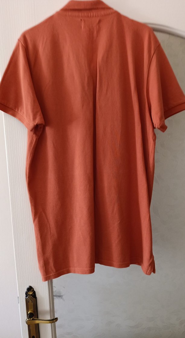 Jack and Jones Erkek Koyu Bej Süet Polo Tişört L beden - Görsel 5