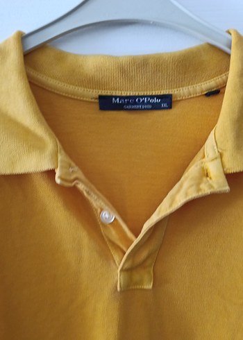 Sarı Keten Erkek Polo Tişört - Görsel 4