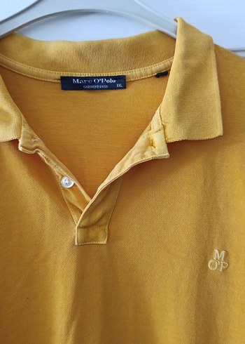 Sarı Keten Erkek Polo Tişört - Görsel 3