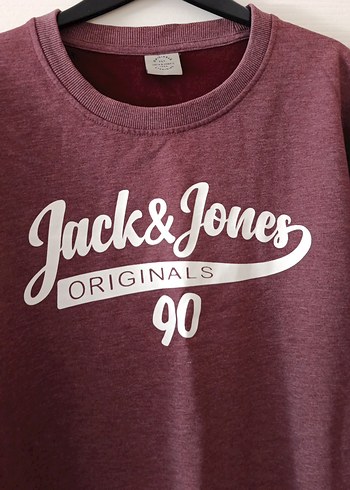 Jack & Jones Bordo Baskılı Sweatshirt - Görsel 2