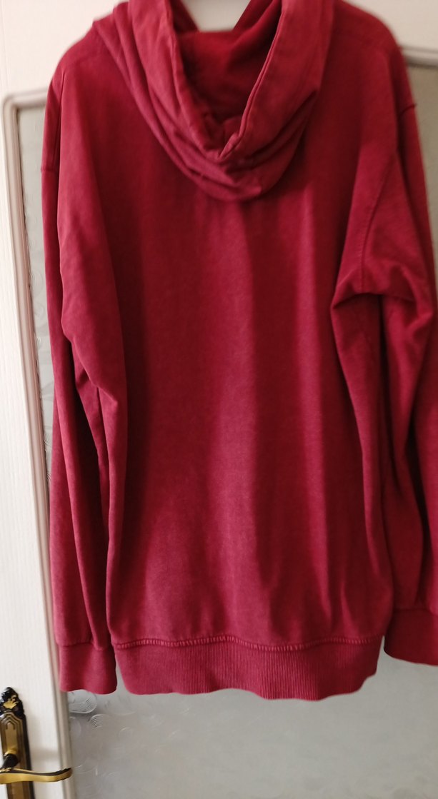 Tommy Hilfiger Kırmızı Oversize Sweatshirt. XL - Görsel 4