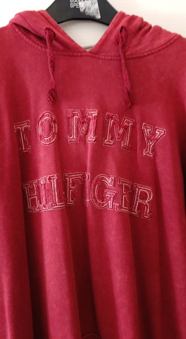 Tommy Hilfiger Kırmızı Oversize Sweatshirt. XL - Görsel 3