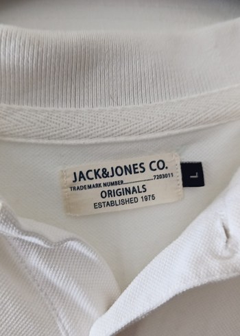 Jack and Jones Beyaz Erkek Kısa Kollu Polo Tişört L beden - Görsel 3
