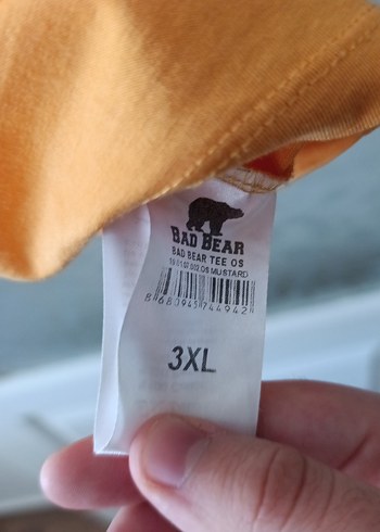 Sarı Bad Bear  Erkek Tişört 3xl - Görsel 5