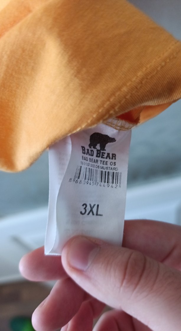 Sarı Bad Bear  Erkek Tişört 3xl - Görsel 5