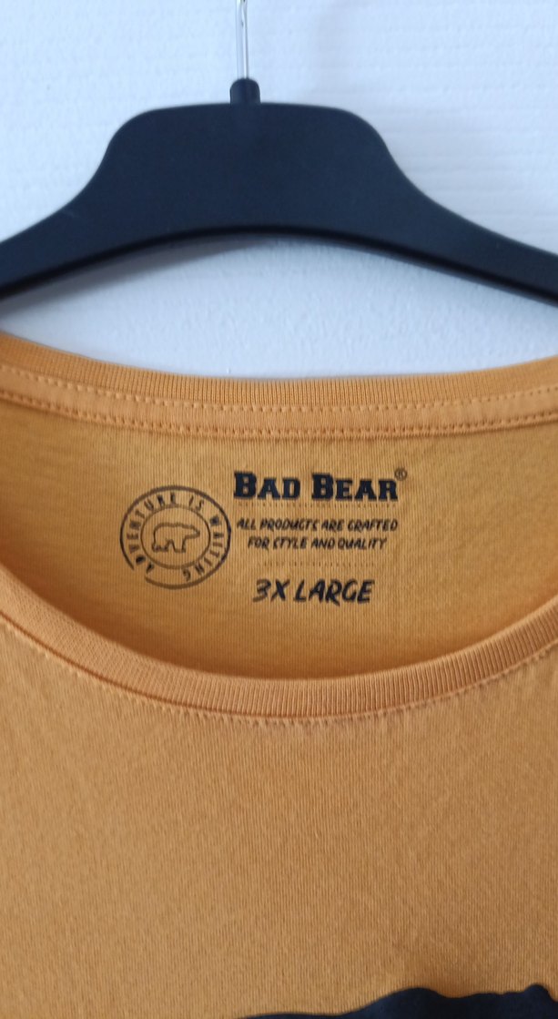 Sarı Bad Bear  Erkek Tişört 3xl - Görsel 3