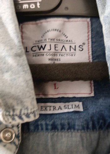 Gri Batik Desenli Erkek Kısa Kollu Denim Gömlek - Görsel 3