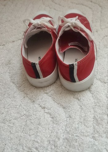 US Polo Assn. Kırmızı Kadın Sneakers - Görsel 2