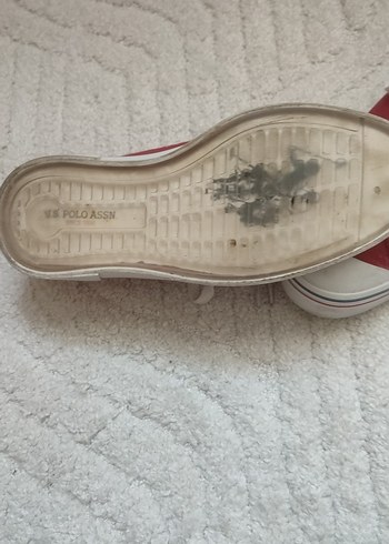 US Polo Assn. Kırmızı Kadın Sneakers - Görsel 4