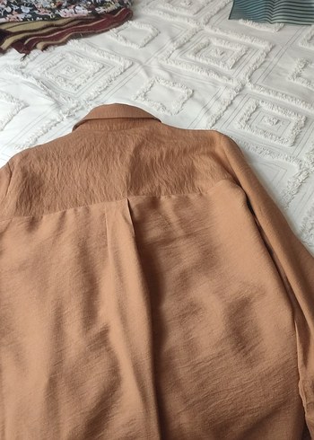 taba Uzun Kollu Keten Tunik - Görsel 4