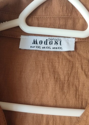 taba Uzun Kollu Keten Tunik - Görsel 2