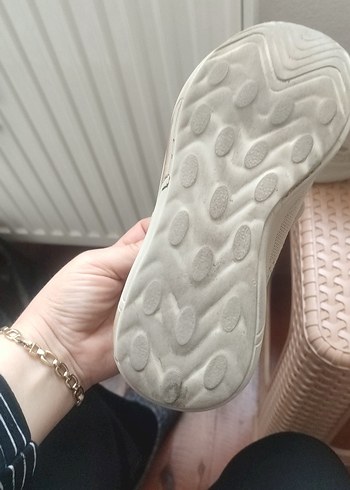 Bağcıklı Kadın Spor Ayakkabı bej - Görsel 3