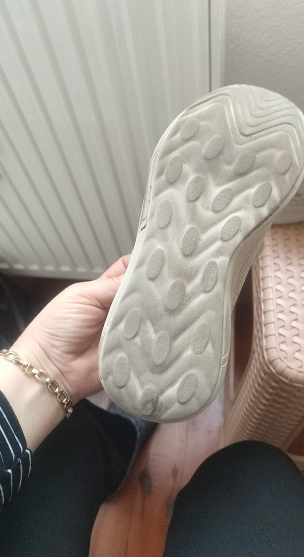 Bağcıklı Kadın Spor Ayakkabı bej - Görsel 3