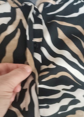 Zebra Desenli Uzun Kollu  tunik - Görsel 5