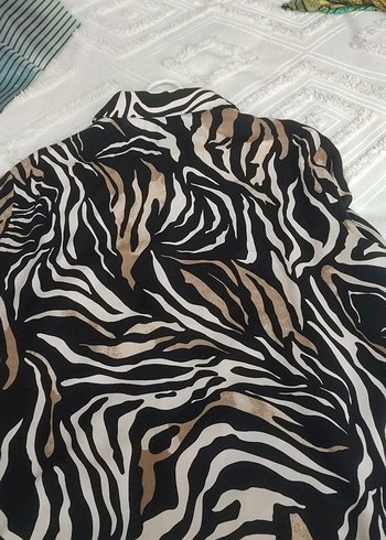 Zebra Desenli Uzun Kollu  tunik - Görsel 4