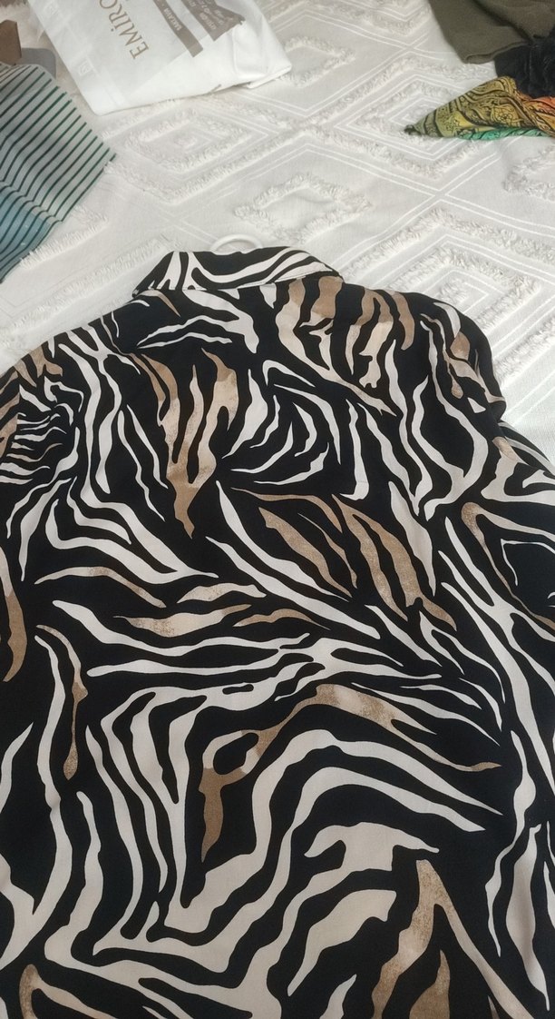 Zebra Desenli Uzun Kollu  tunik - Görsel 4