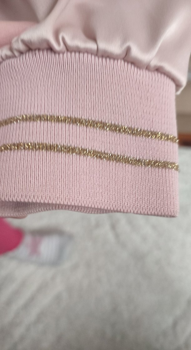 Nakışlı Pembe Mini Kadın Ceket - Görsel 3