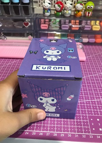 Mor Kuromi Figürlü Kalem ve organizer Kutusu
