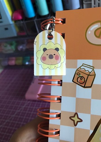 Beden Turuncu Kapaklı Capybara Defter
