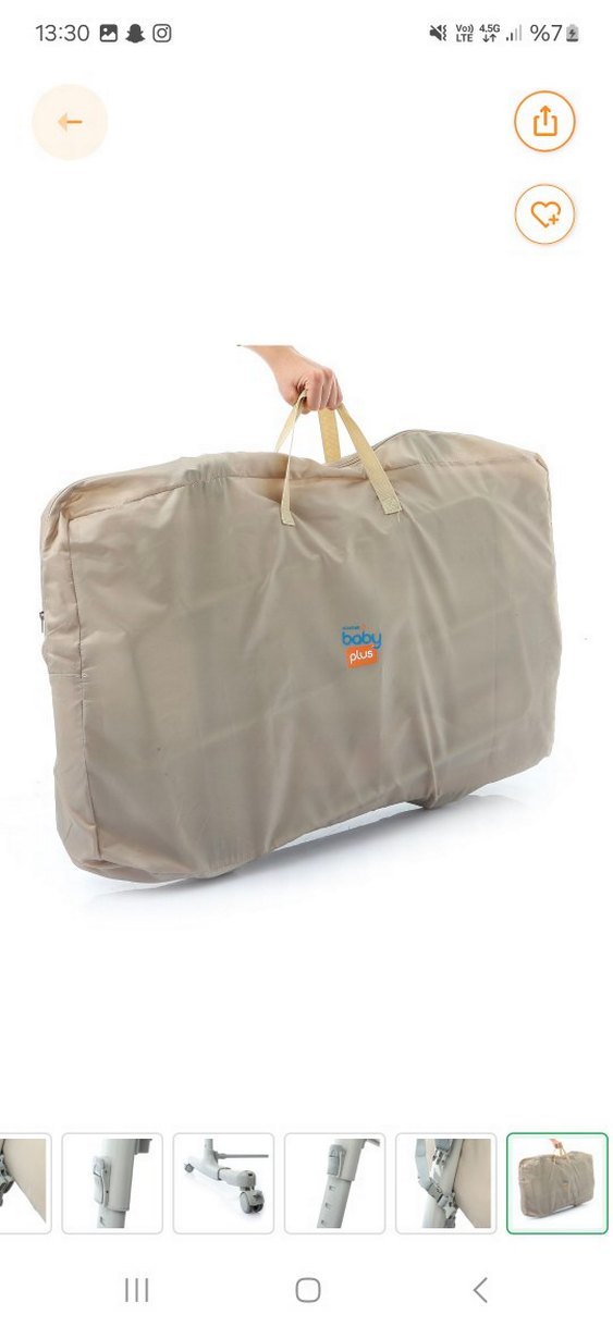 Bej Anne Yanı Bebek Beşiği Baby Plus - Görsel 3