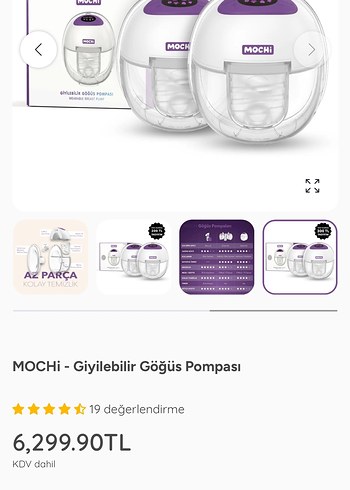 Mor Giyilebilir Göğüs Pompası - Mochi - Görsel 15